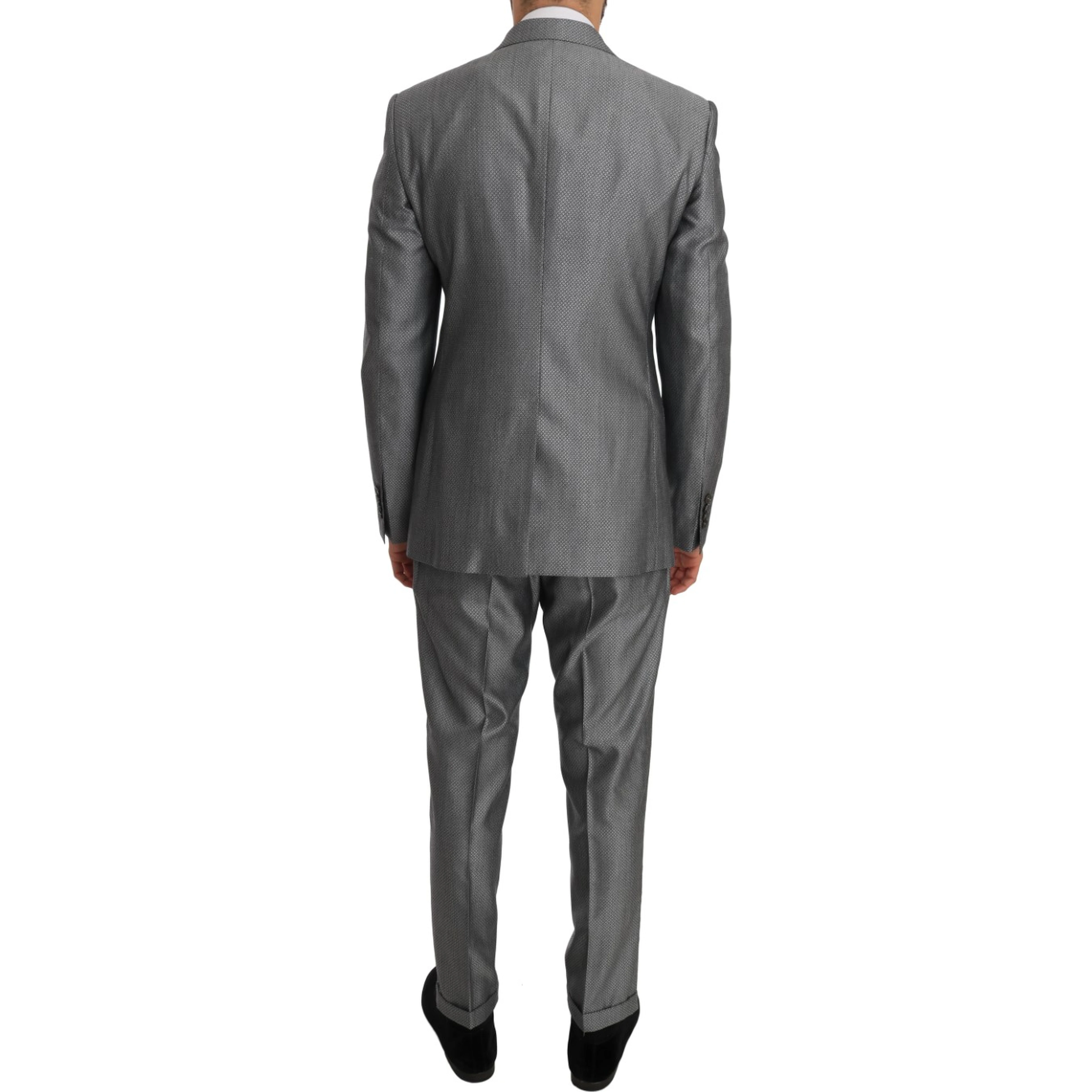 Black Stretch Crystal Bee Slim Fit Suit