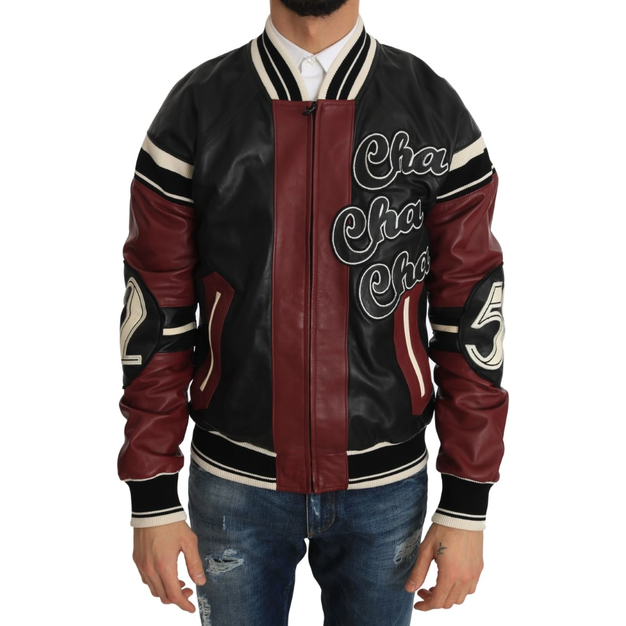 Leather Club Lounge Black Red Jacket