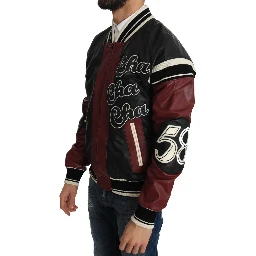 Leather Club Lounge Black Red Jacket