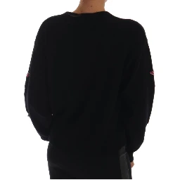 Fairy Tale Crystal Black Cashmere Sweater