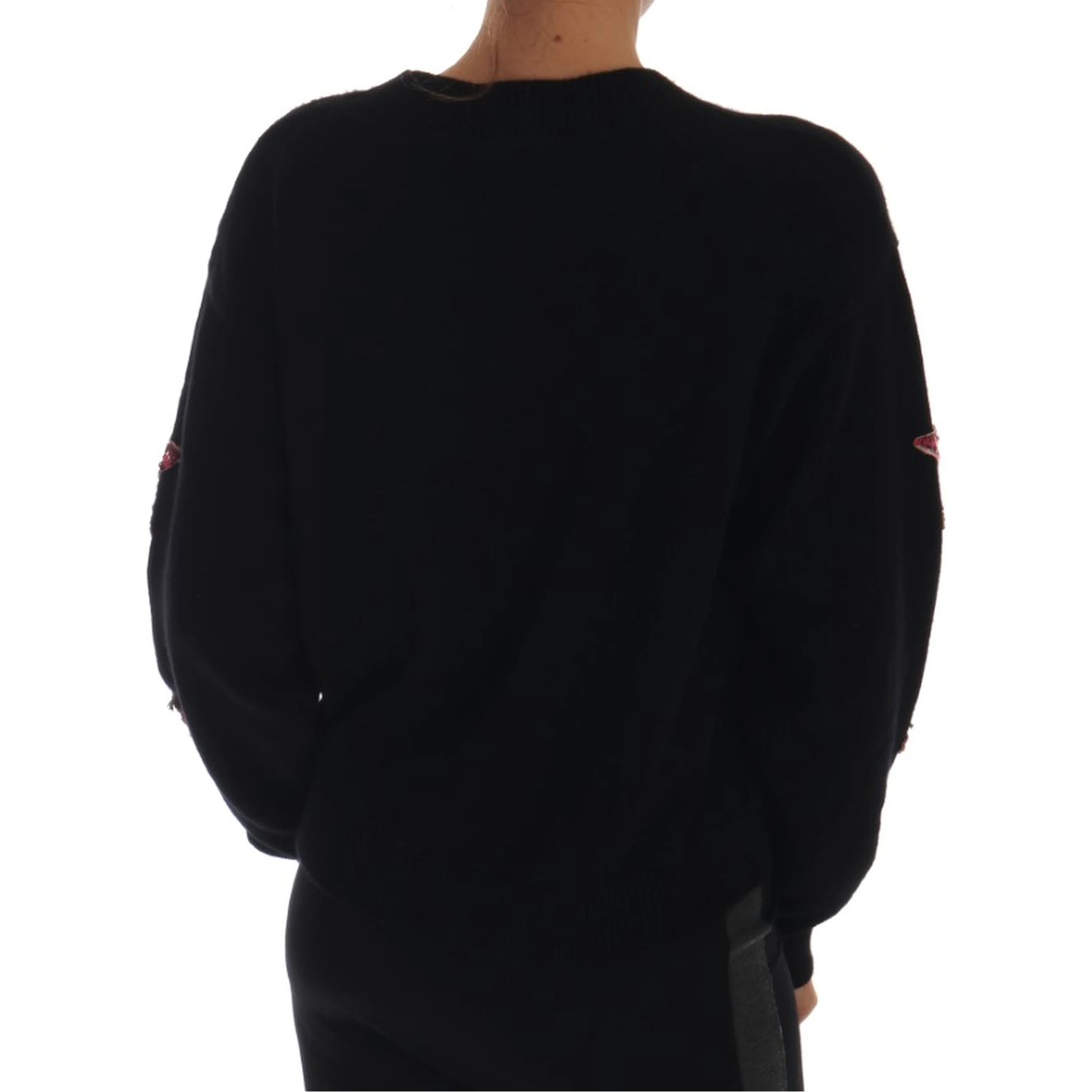 Fairy Tale Crystal Black Cashmere Sweater