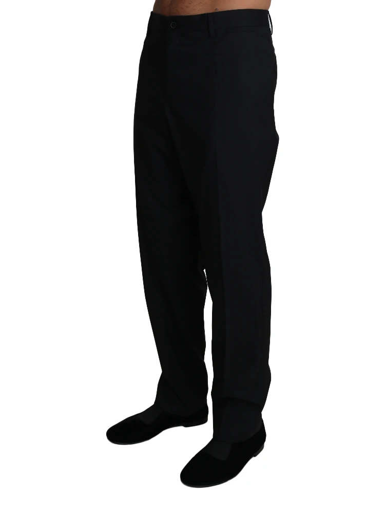Black Wool Stretch Dress Trousers Pants alternative