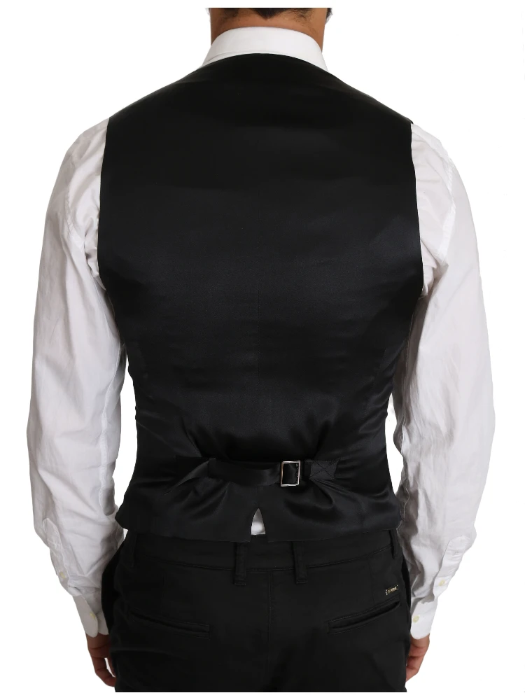 Gray Wool Double Breasted Waistcoat Vest alternative