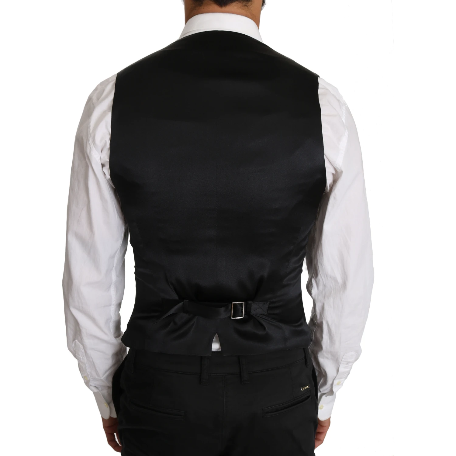Gray Wool Double Breasted Waistcoat Vest