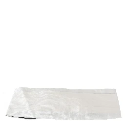 White Men Waist Belt 100% Silk Cummerbund