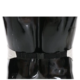 White Men Waist Belt 100% Silk Cummerbund