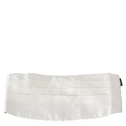 White Men Waist Belt 100% Silk Cummerbund