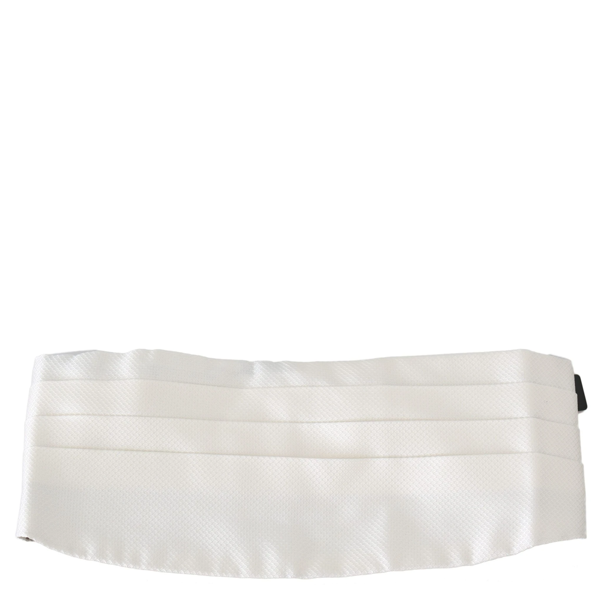 White Men Waist Belt 100% Silk Cummerbund
