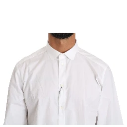 White Cotton Long Sleeve Top Shirt