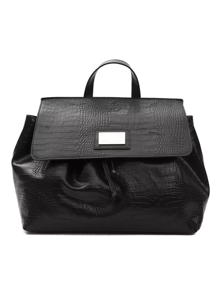 Black Leather Shoulder Bag