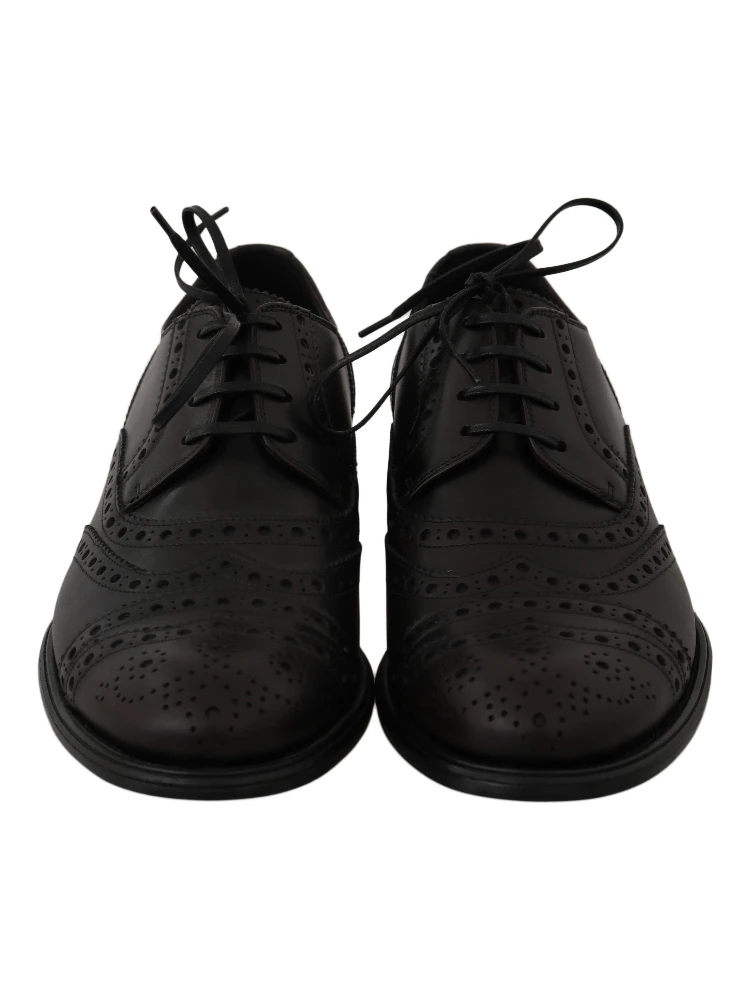 Black Leather Wingtip Oxford Dress  Shoes alternative