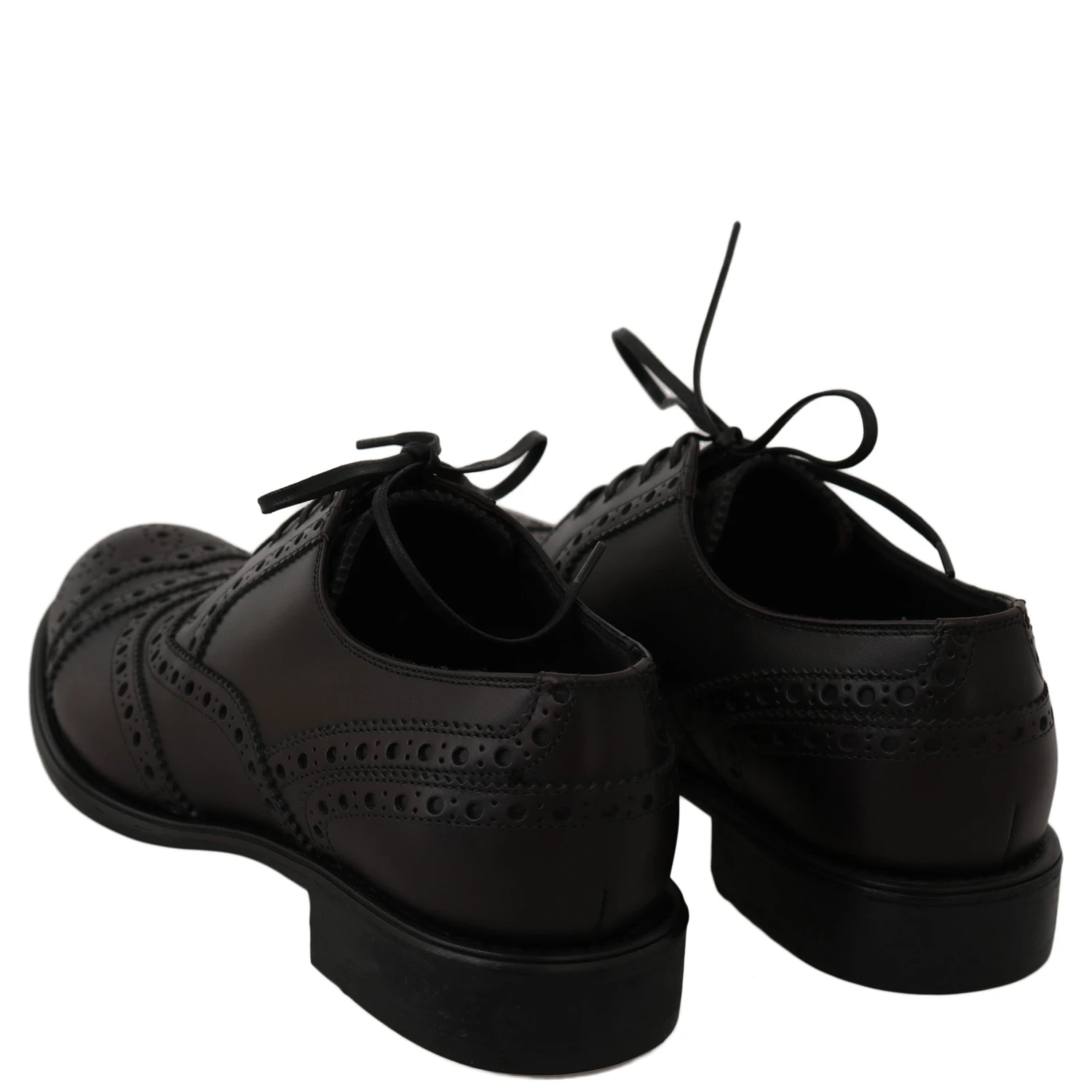 Black Leather Wingtip Oxford Dress  Shoes
