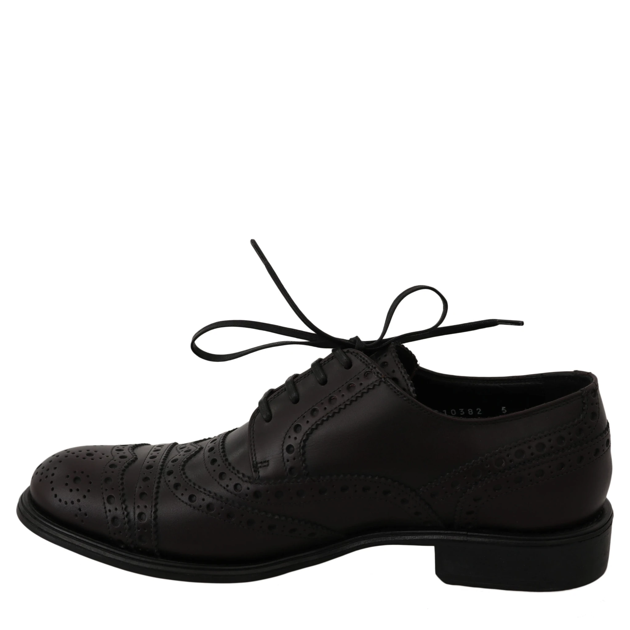 Black Leather Wingtip Oxford Dress  Shoes
