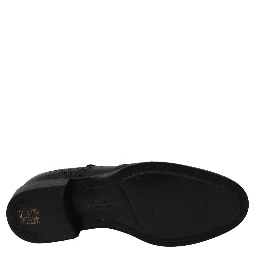 Black Leather Wingtip Oxford Dress  Shoes