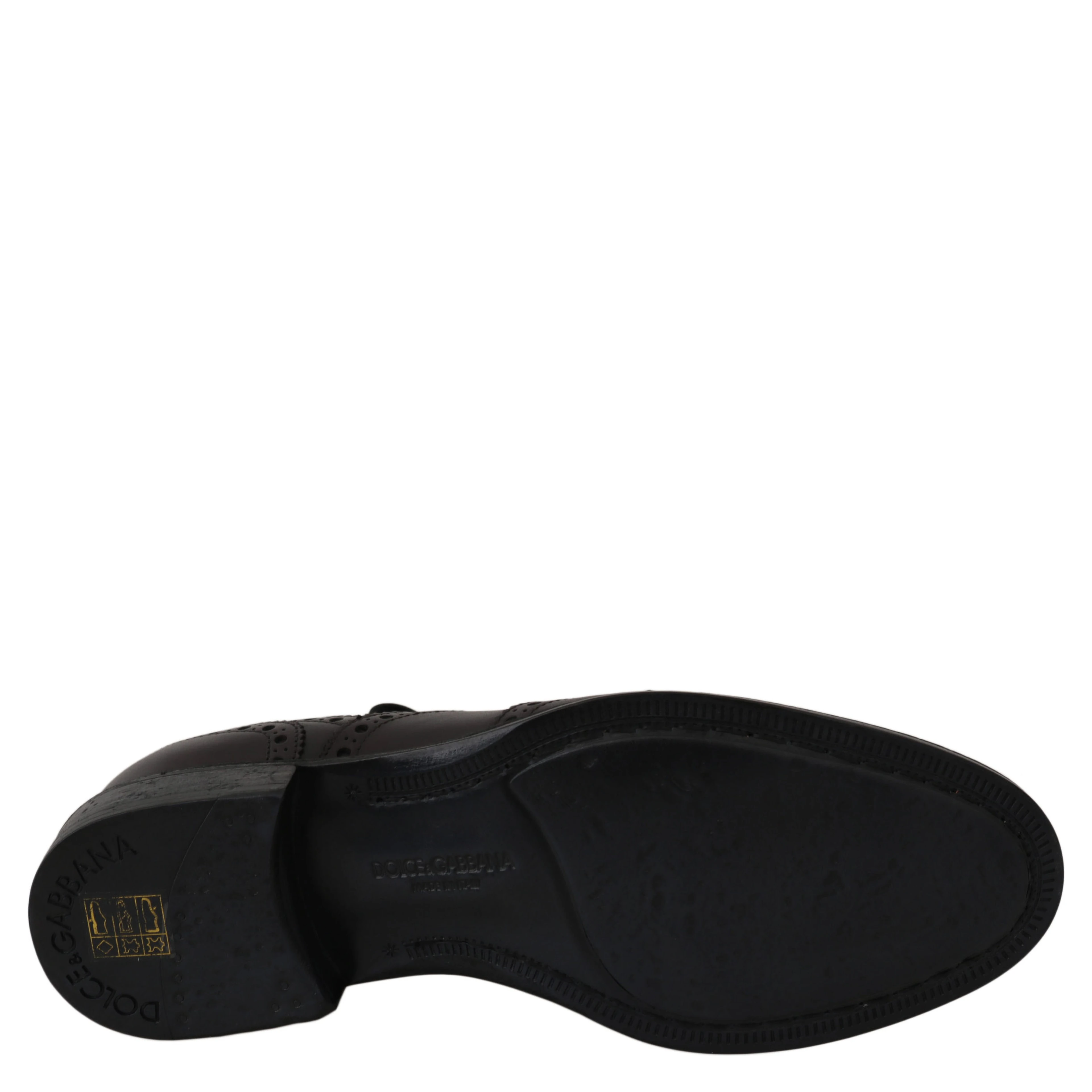 Black Leather Wingtip Oxford Dress Shoes
