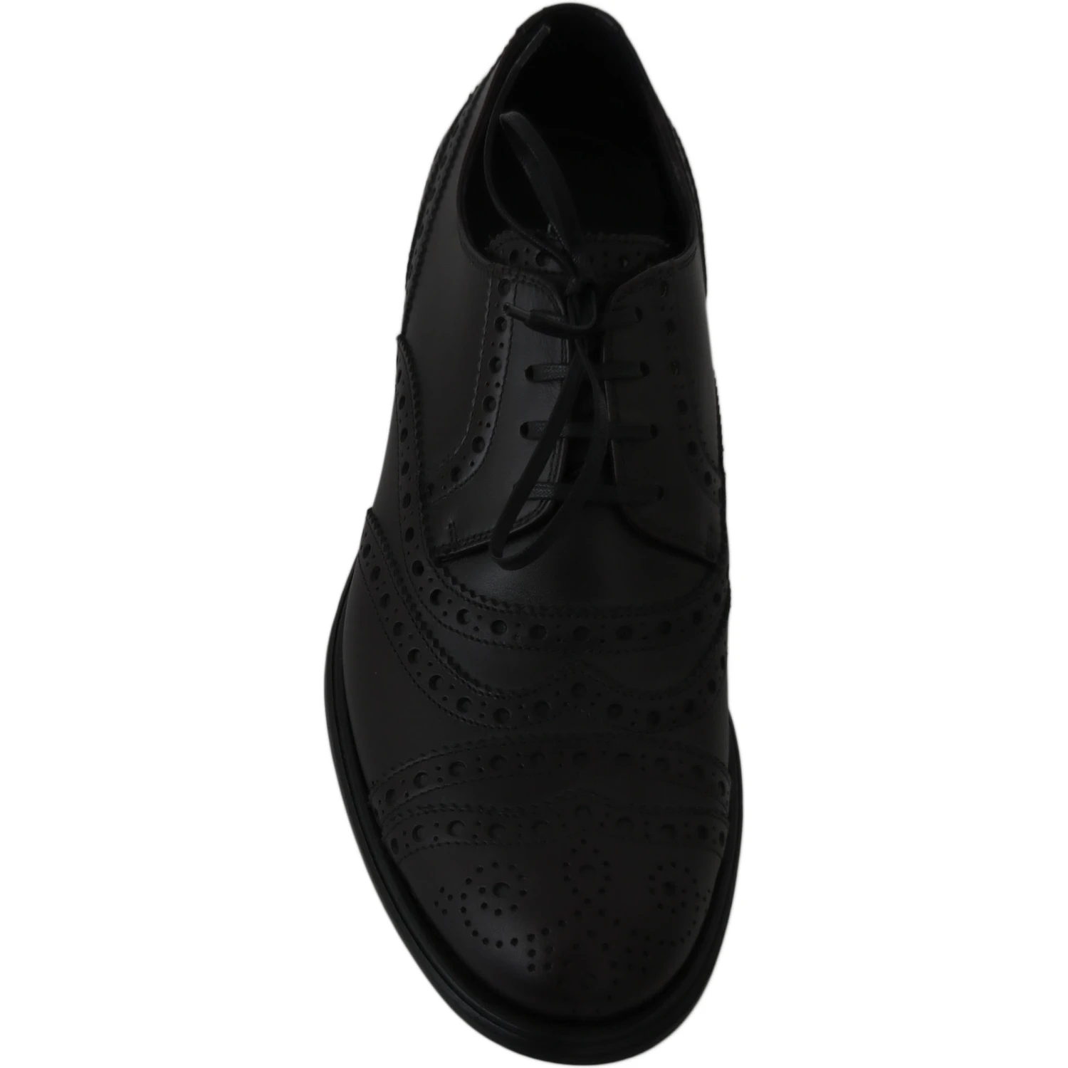 Black Leather Wingtip Oxford Dress  Shoes