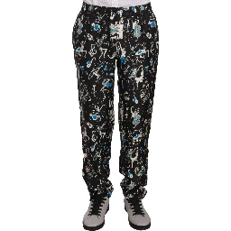 Black Musical Instrument Sleepwear Pants