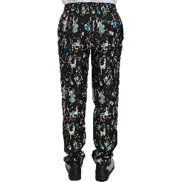 Black Musical Instrument Sleepwear Pants