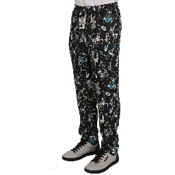 Black Musical Instrument Sleepwear Pants