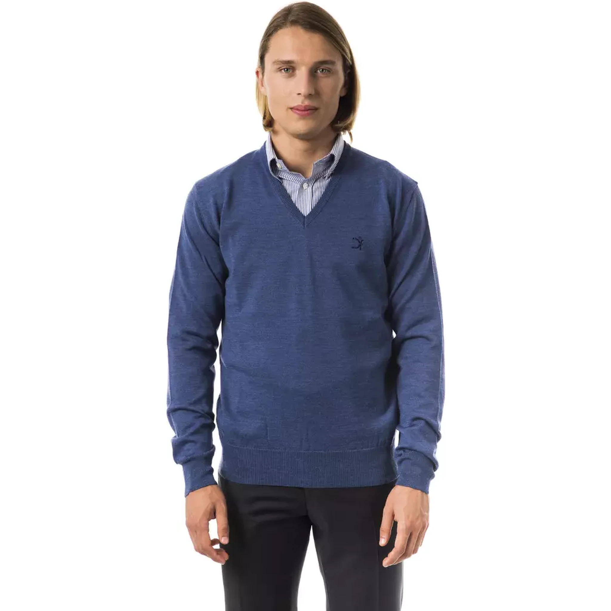 Blue Merino Wool Sweater