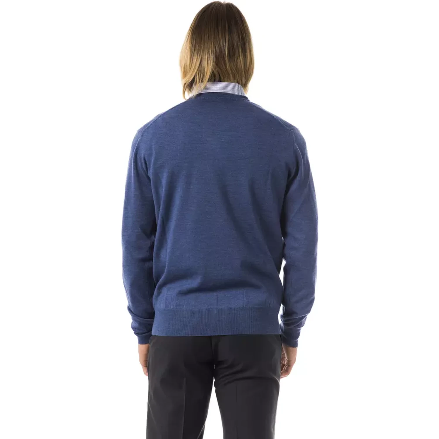 Blue Merino Wool Sweater