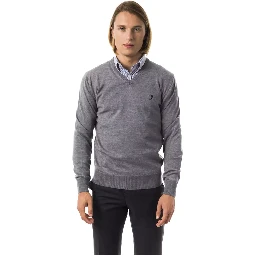 Gray Merino Wool Sweater
