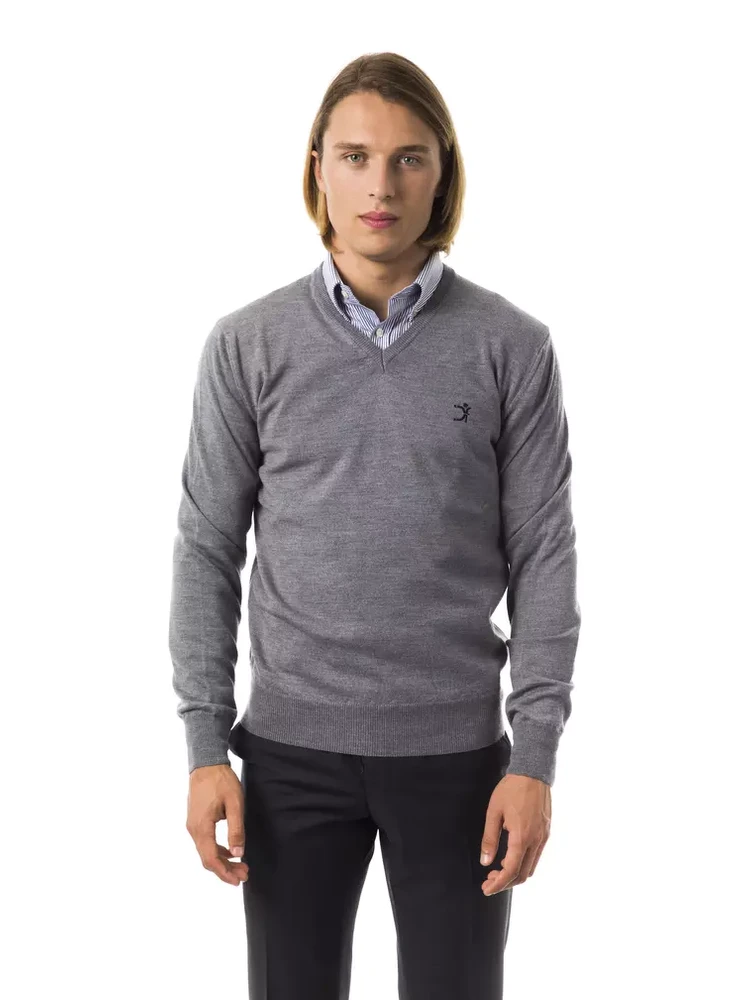 Gray Merino Wool Sweater