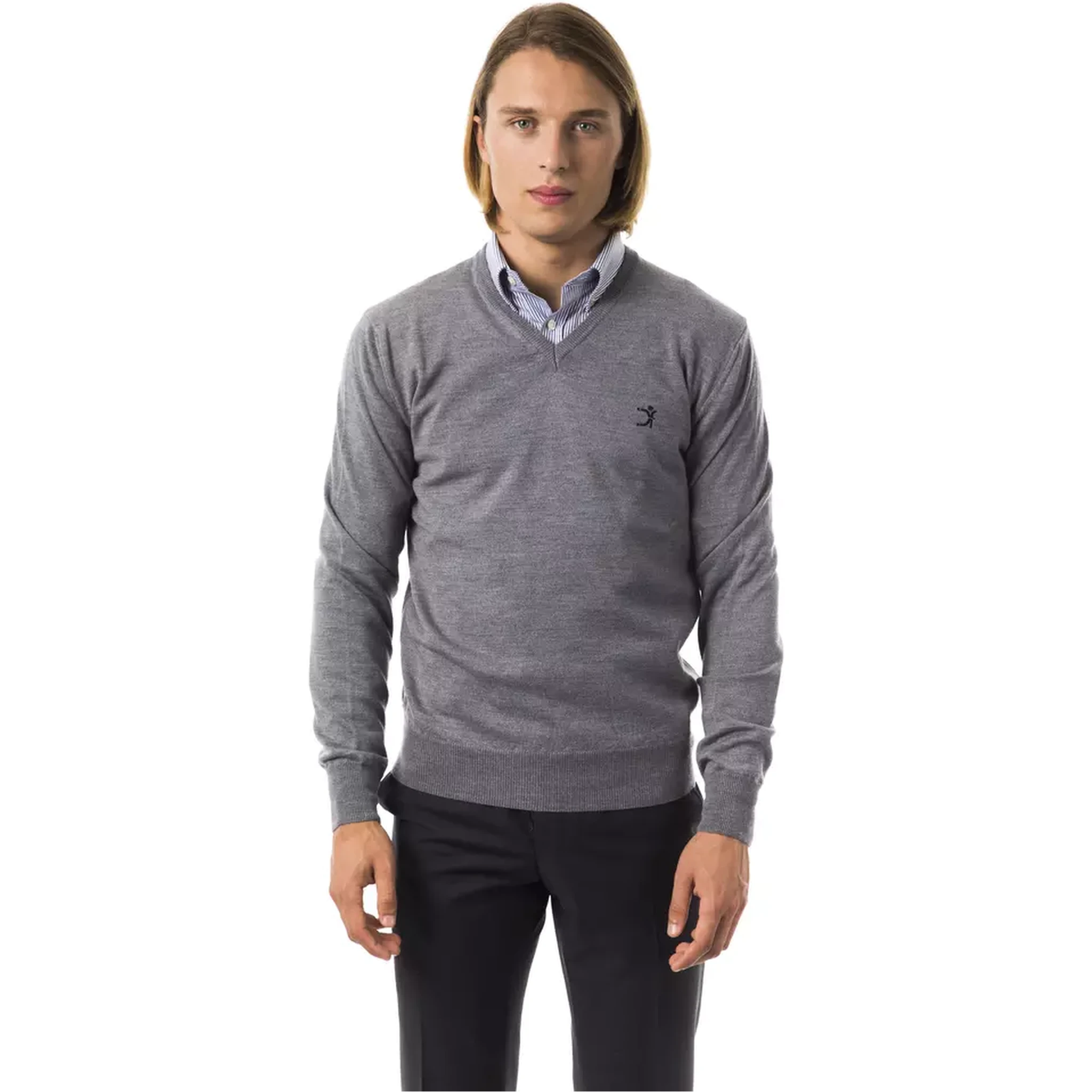 Gray Merino Wool Sweater