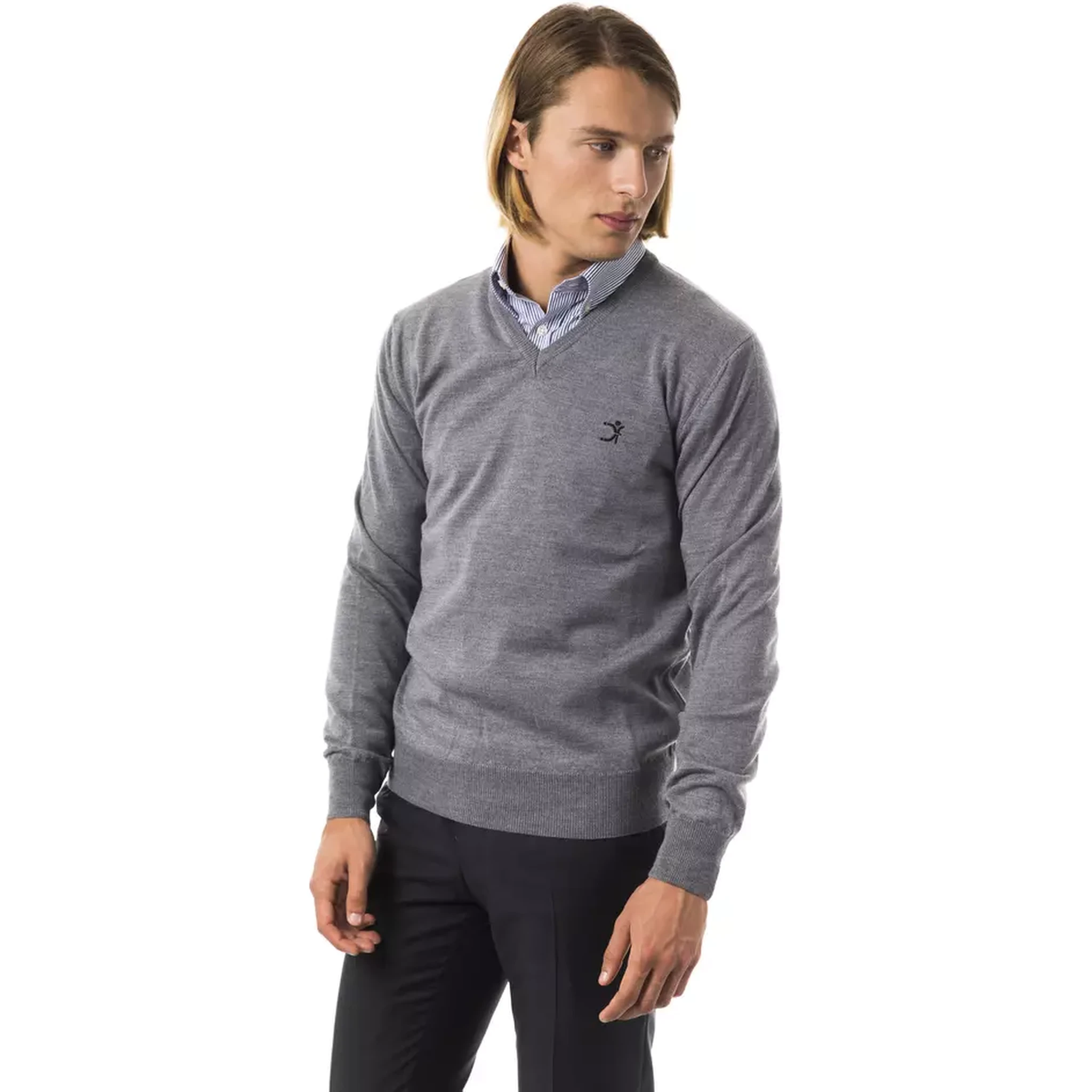 Gray Merino Wool Sweater