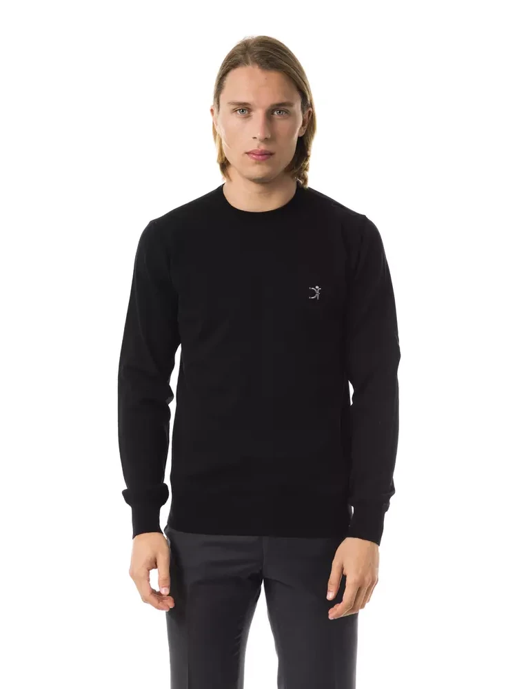 Black Merino Wool Sweater