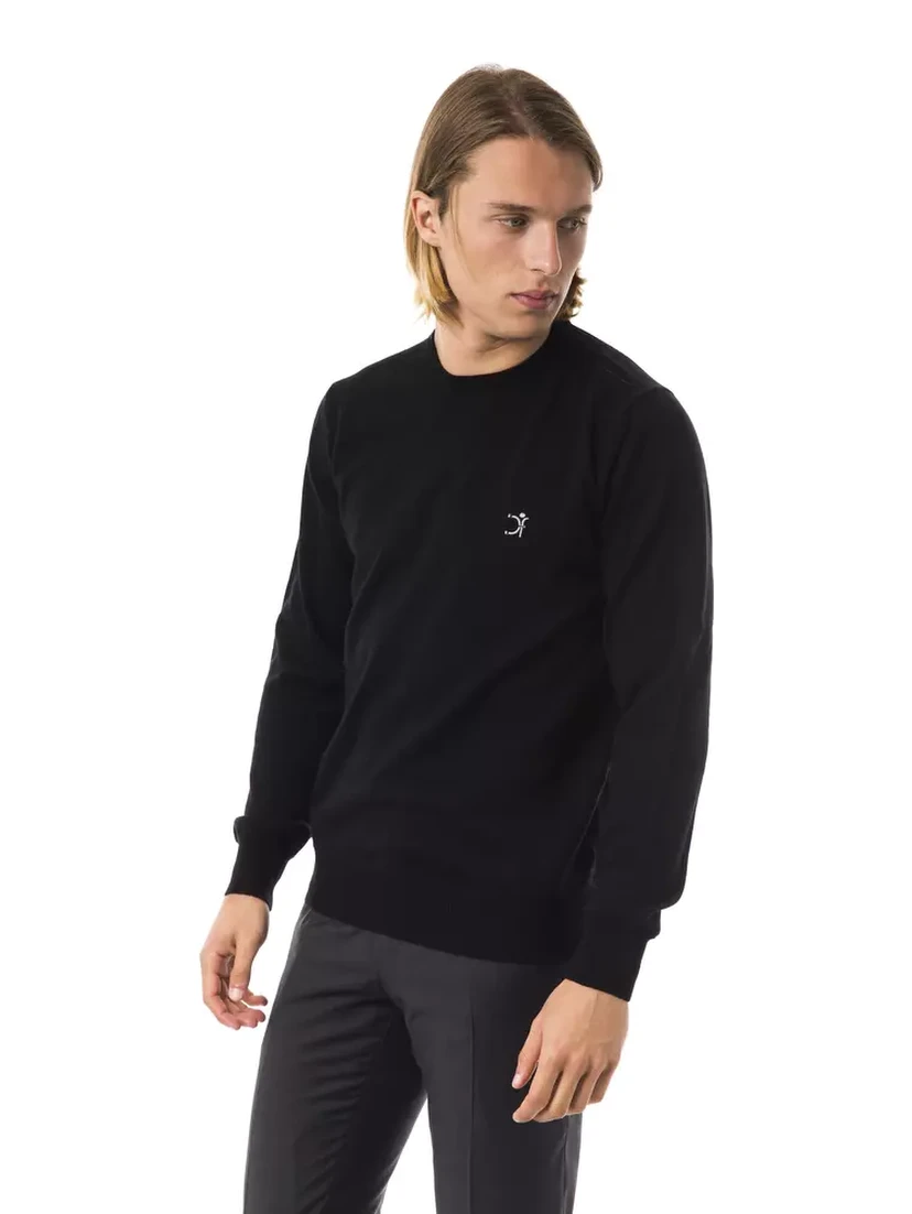 Black Merino Wool Sweater