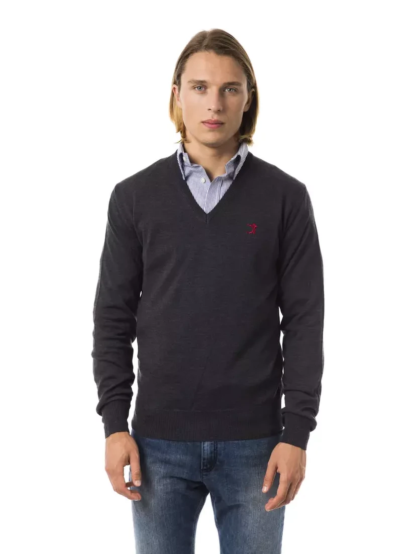 Gray Merino Wool Sweater