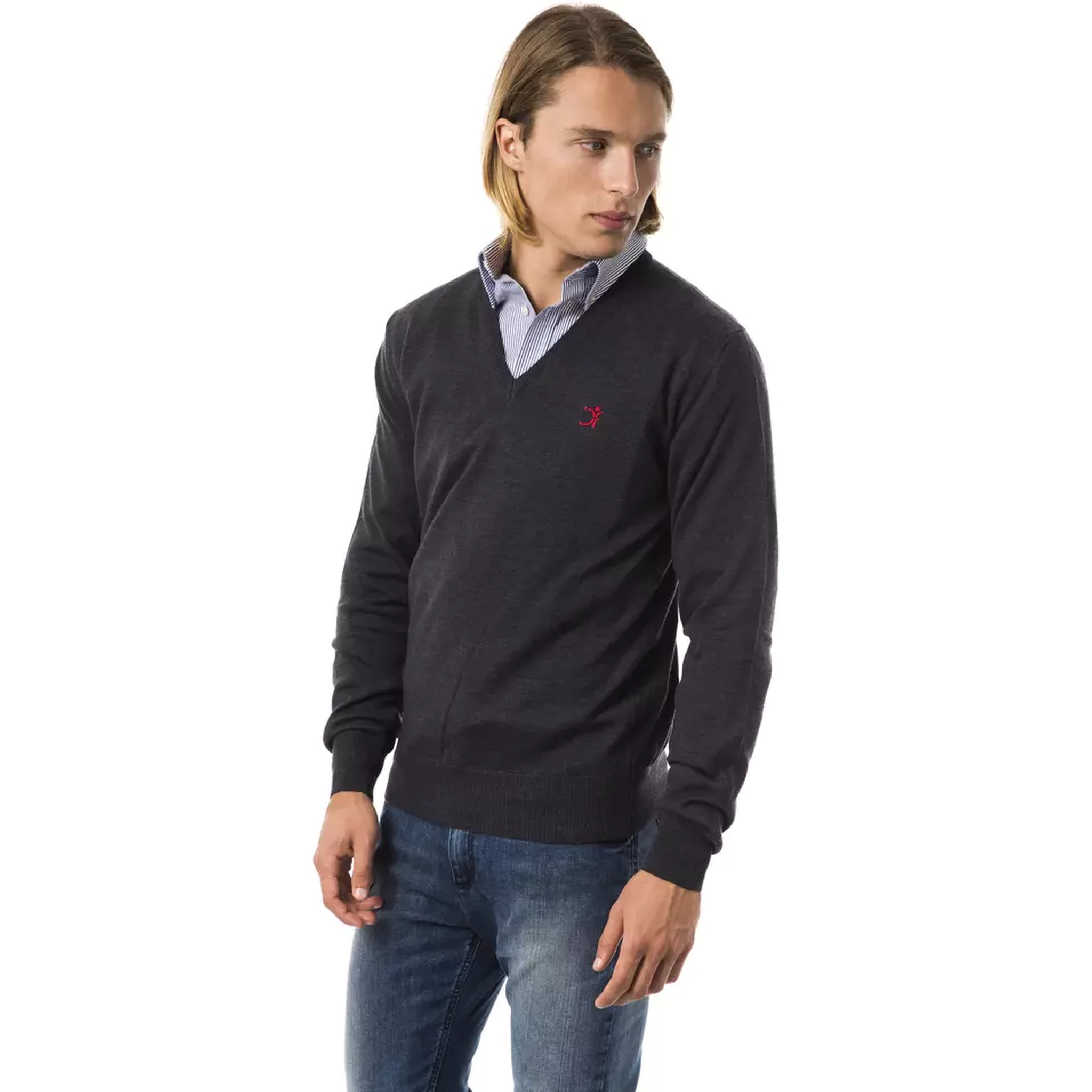 Gray Merino Wool Sweater