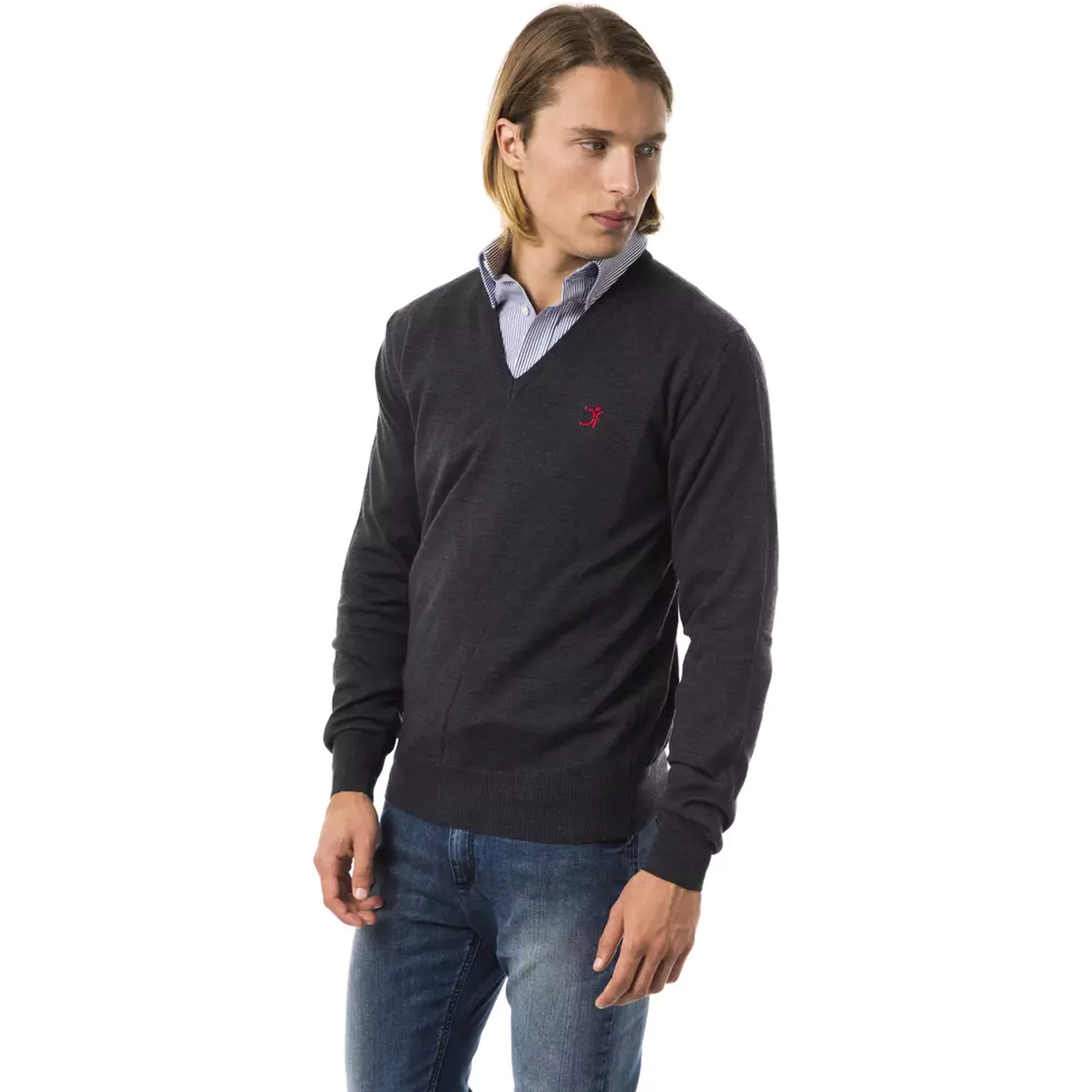 Gray Merino Wool Sweater