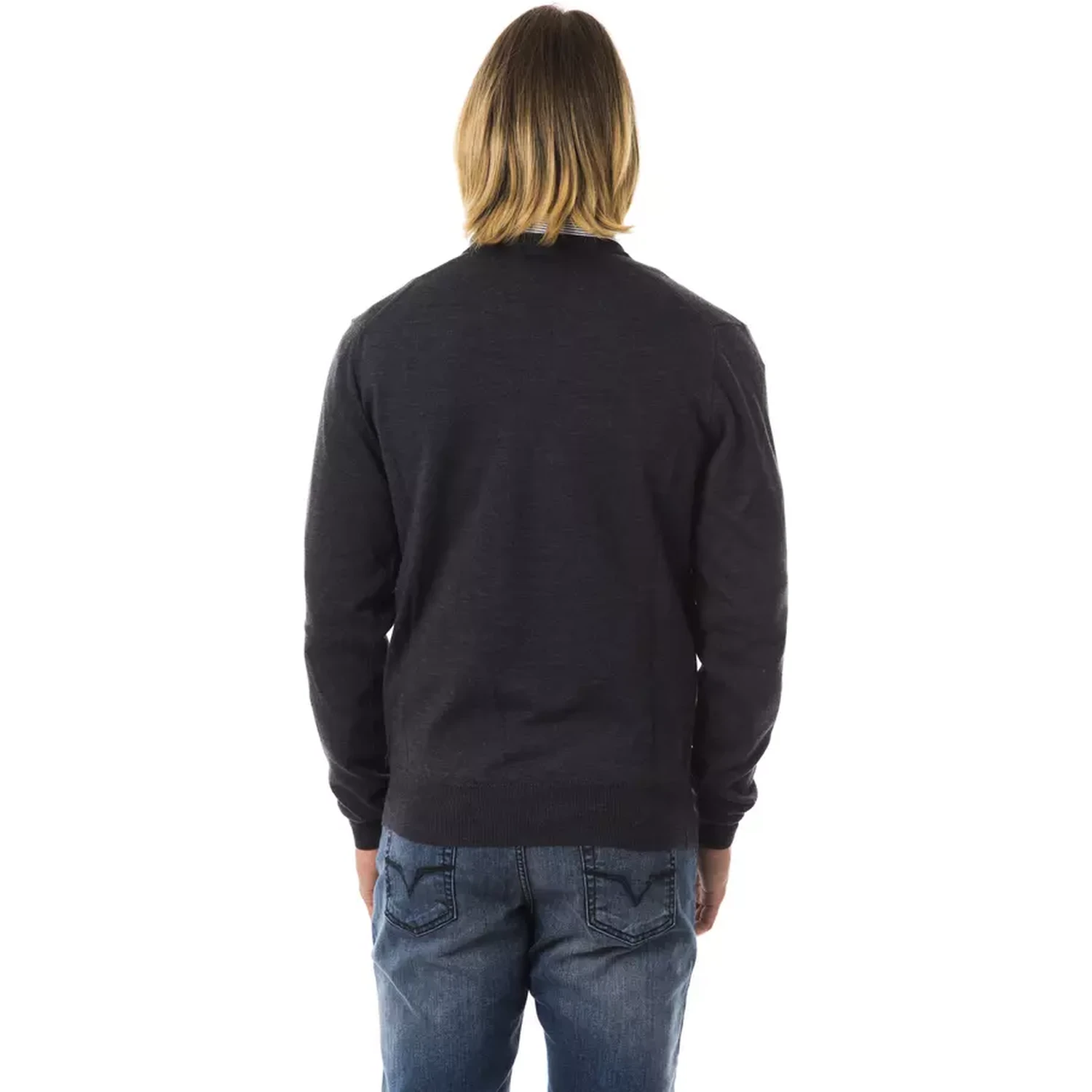 Gray Merino Wool Sweater