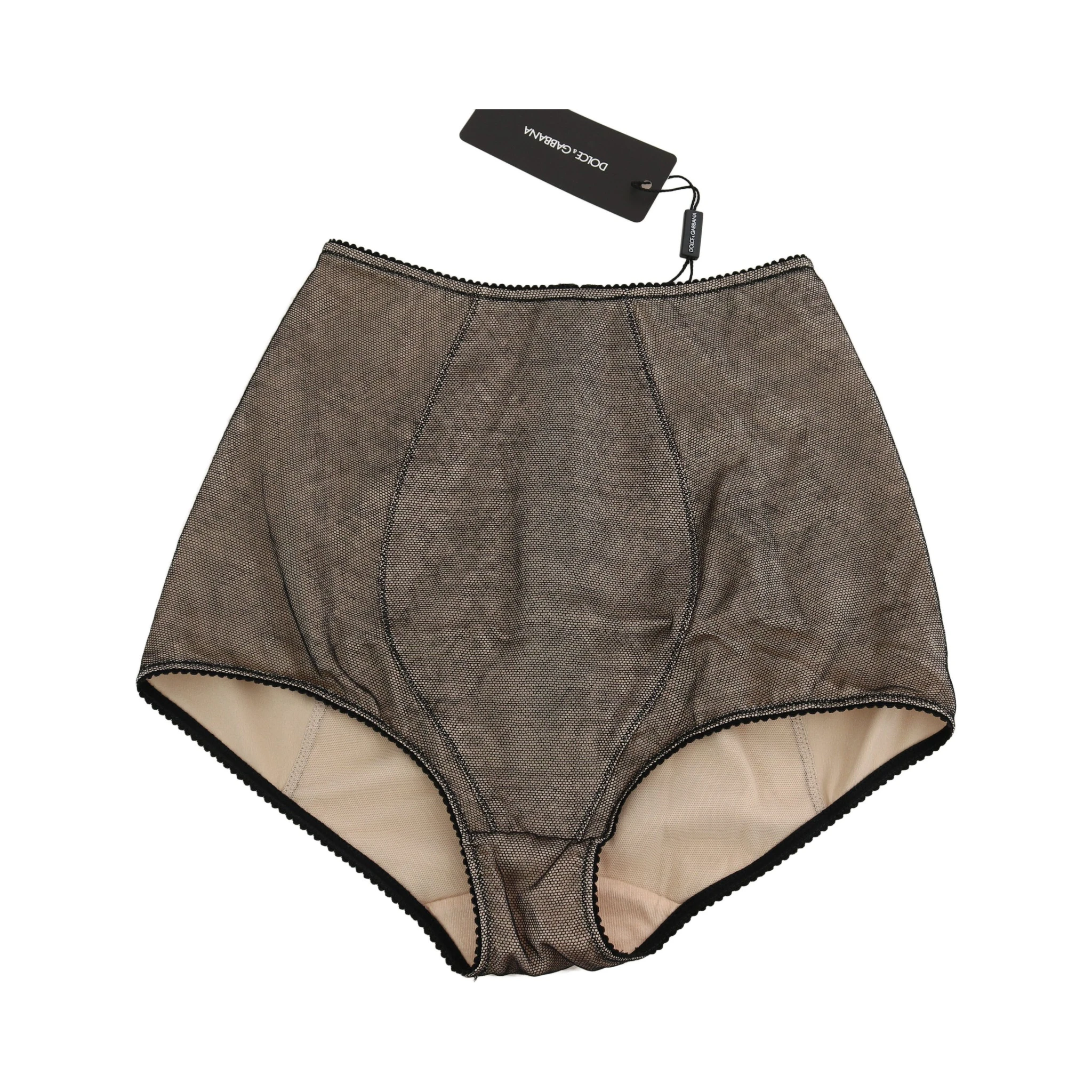 Bottoms Underwear Beige With Black Net