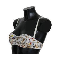 White Balconcino Sailor Print Underwear