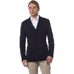 Blue Viscose Suits & Blazer