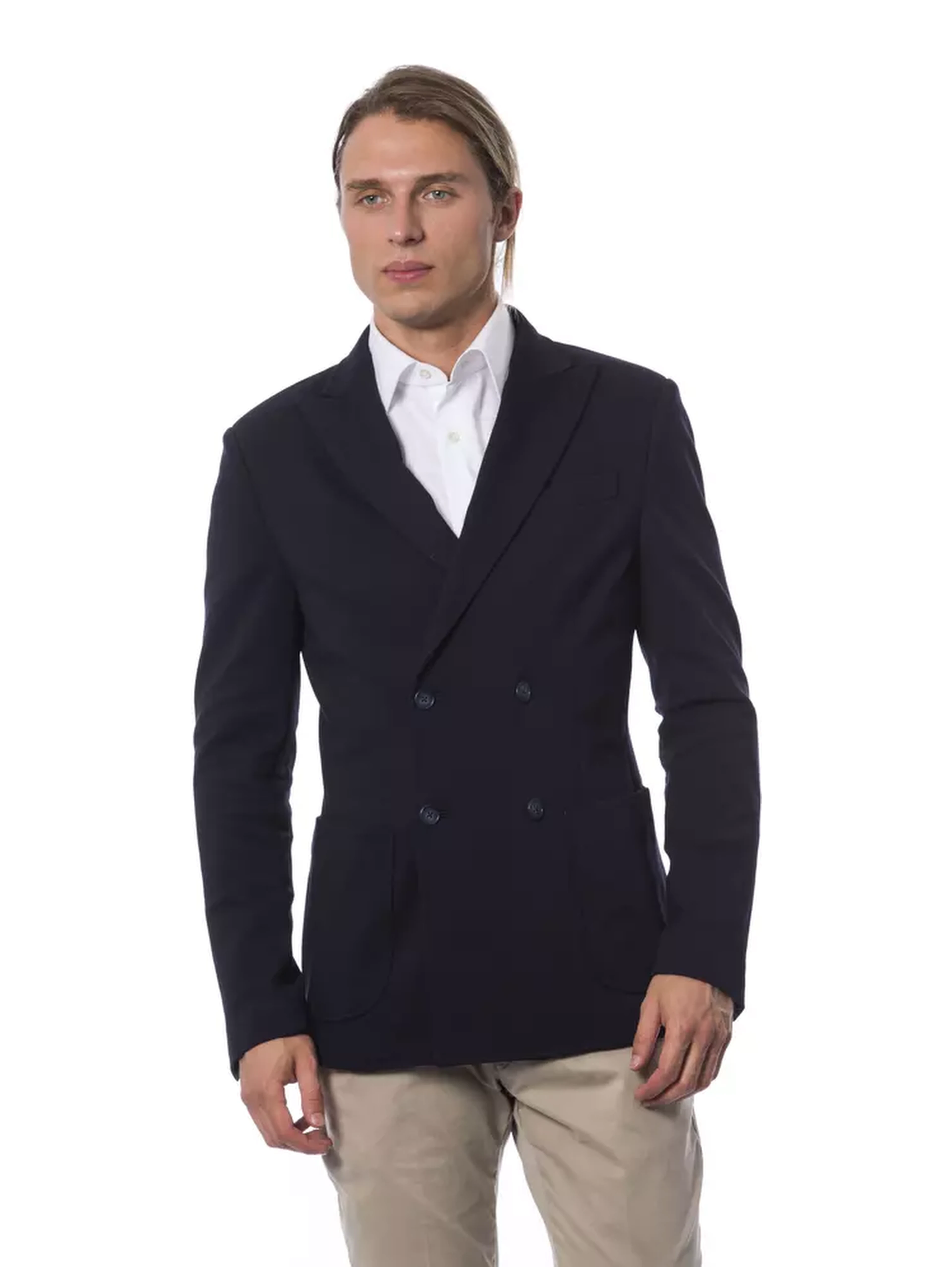 Blue Viscose Suits & Blazer