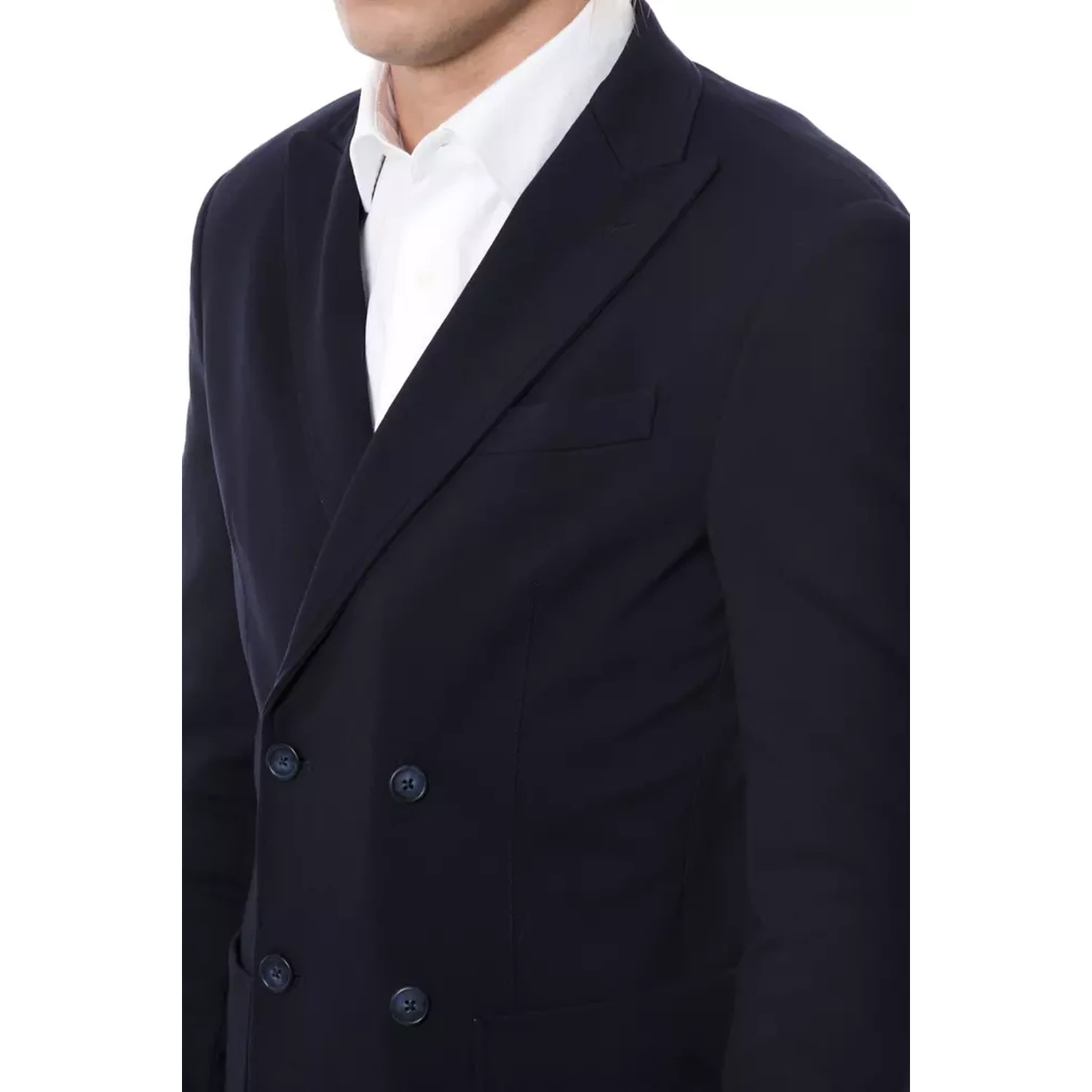 Blue Viscose Suits & Blazer