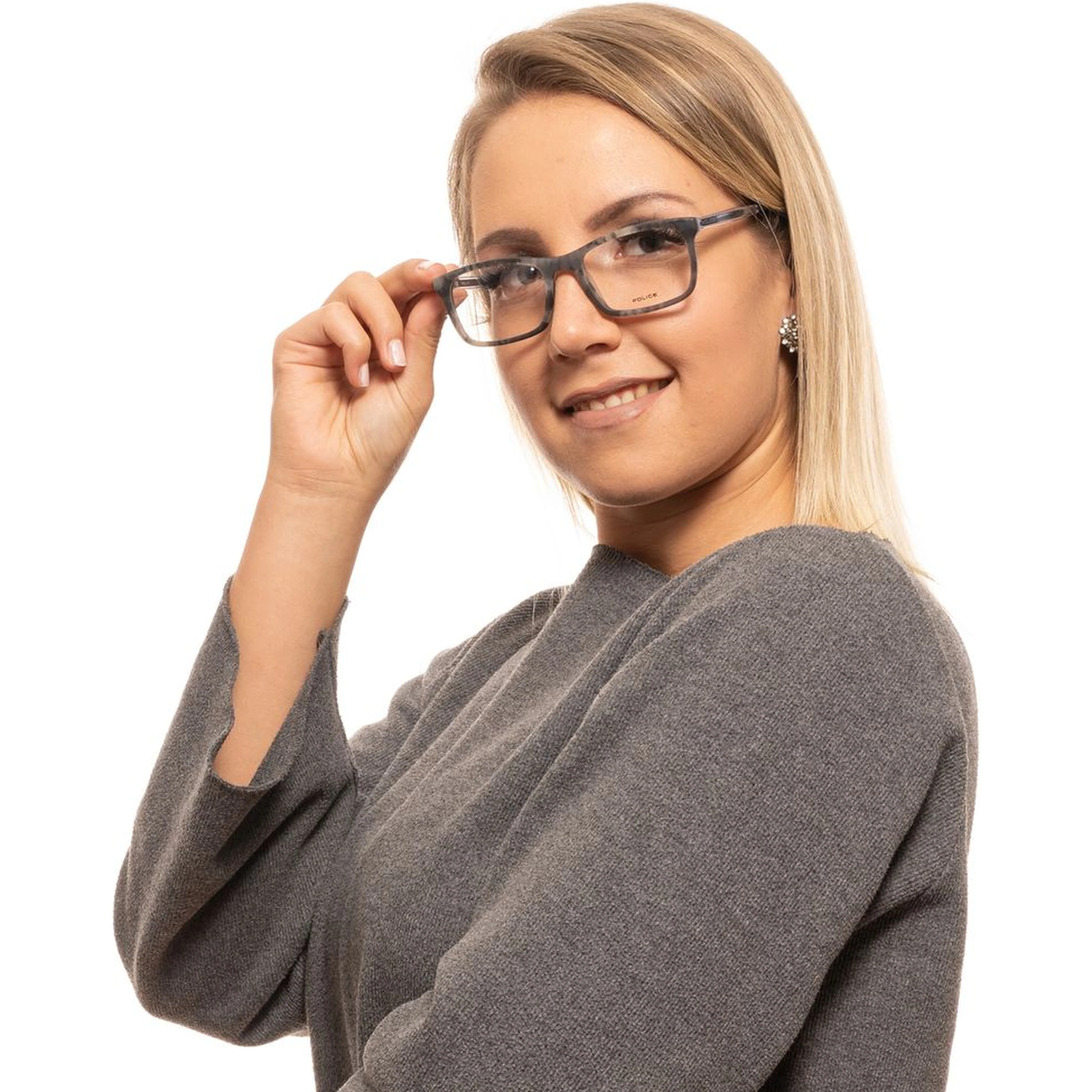 نظارات بلاستيكية رمادية (إطارات)