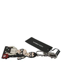 Leather Dominico Stefano #DGFAMILY Logo Badge Keychain