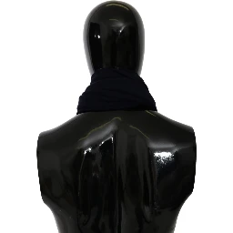 Blue #DGLovesLondon Wrap Shawl Wool Scarf