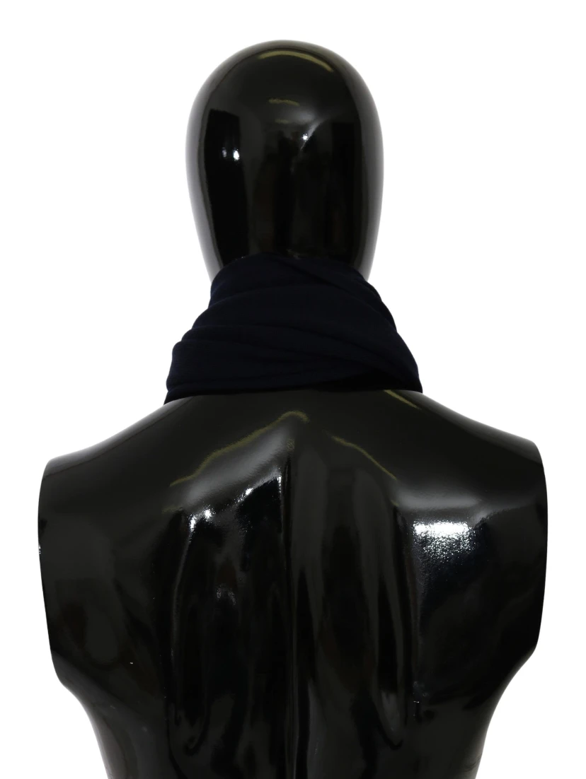 Blue #DGLovesLondon Wrap Shawl Wool Scarf