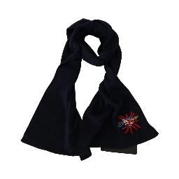 Blue #DGLovesLondon Wrap Shawl Wool Scarf