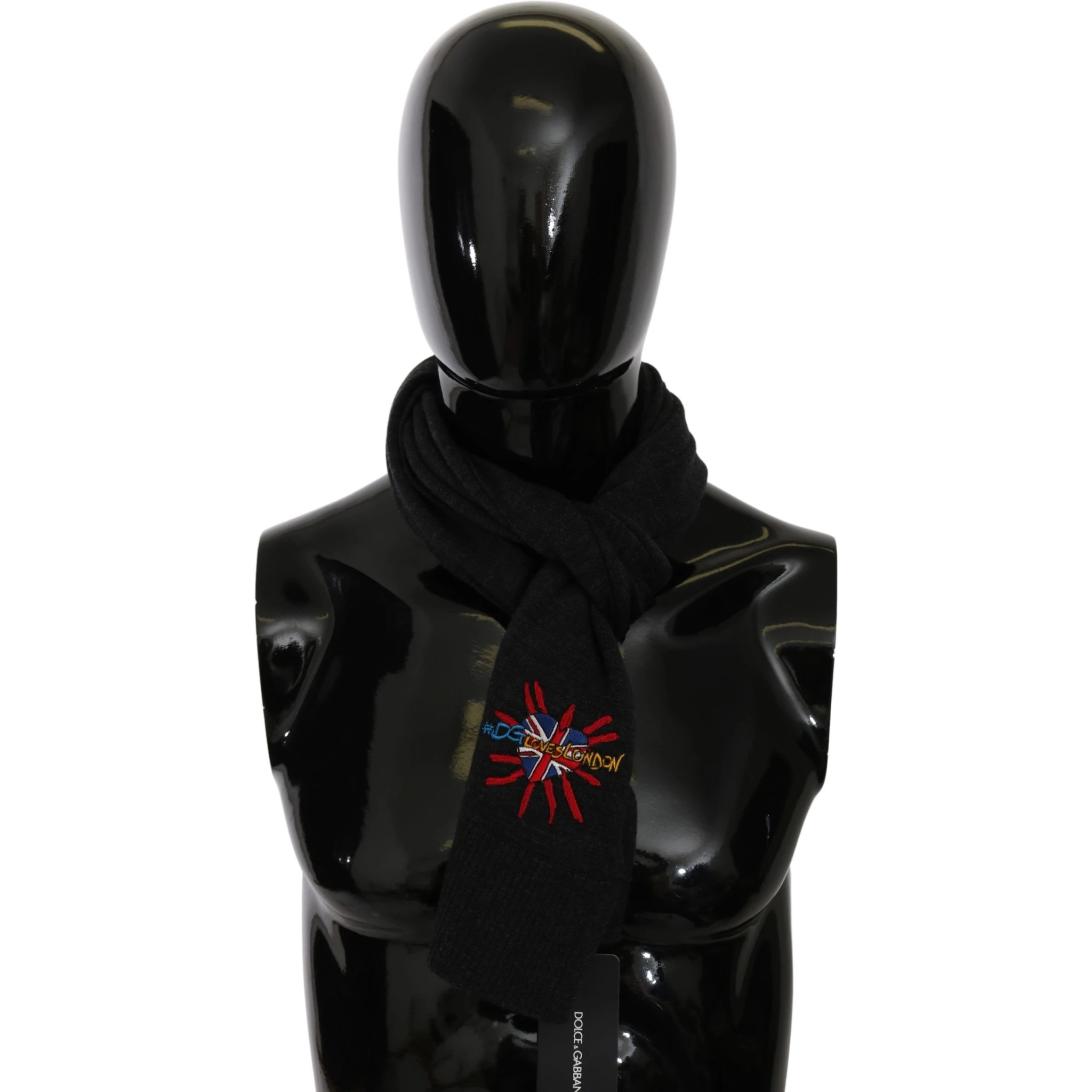 Gray #DGLovesLondon Wrap Shawl Wool Scarf