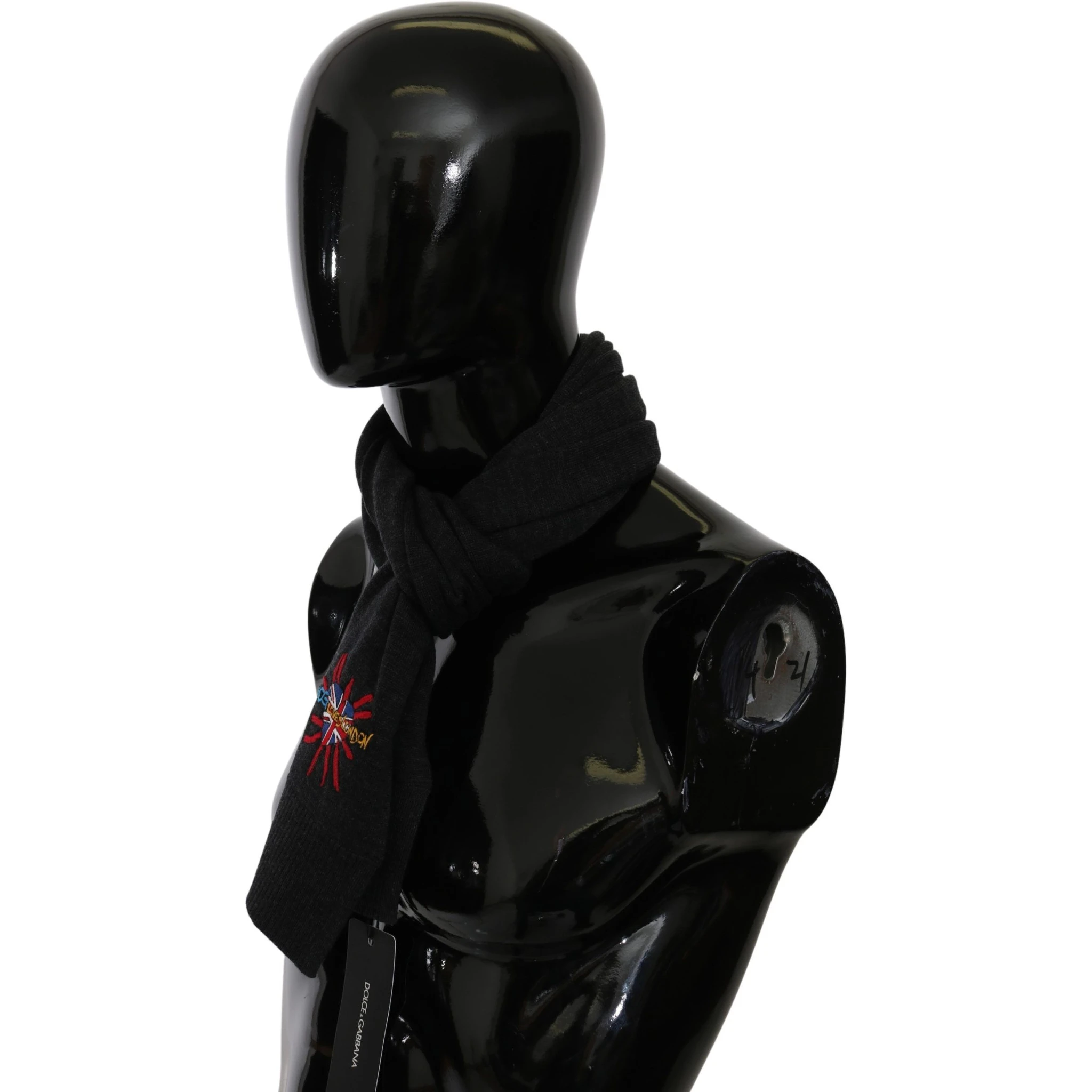 Gray #DGLovesLondon Wrap Shawl Wool Scarf