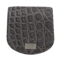 Gray Exotic Skin Condom Case Holder Pocket Wallet