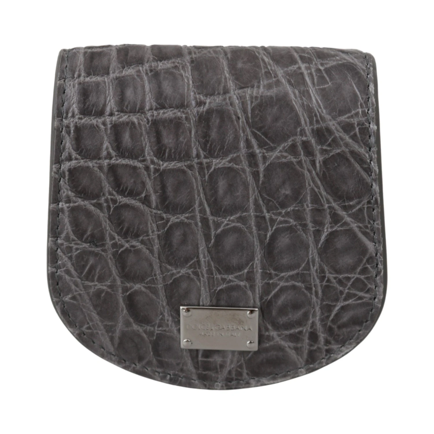 Gray Exotic Skin Condom Case Holder Pocket Wallet