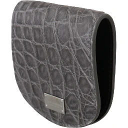 Gray Exotic Skin Condom Case Holder Pocket Wallet